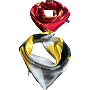 Luxury Silk Scarf Designer Square Wraps Eximious Of London Equestrian Pattern